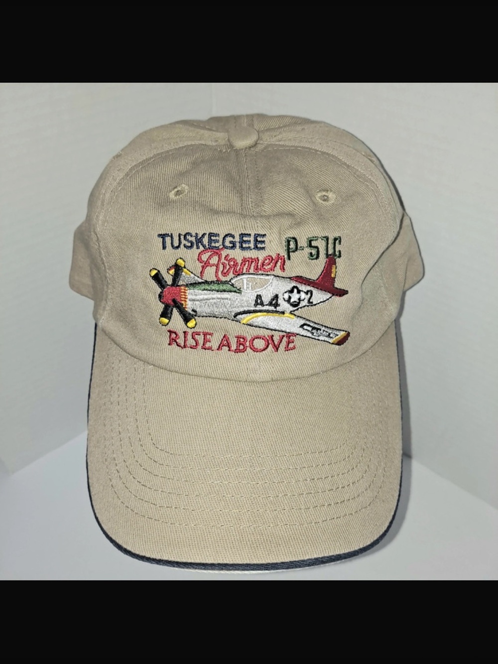 Tuskegee Airmen Red Tail Embroidered Baseball Cap